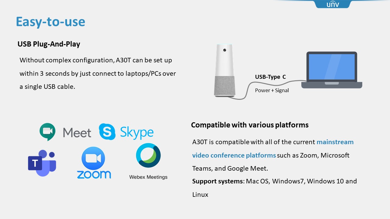 IoT-Unear A30T All-In-One Video Conference Camera