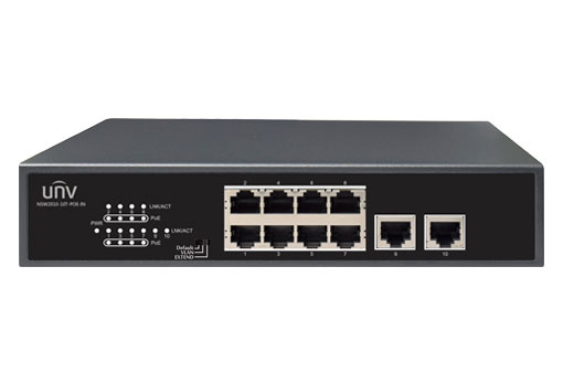 8PoE+2Port Switch กล้องวงจรปิด CCTV