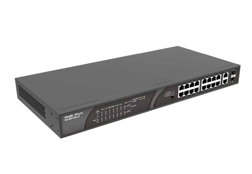 RG-ES118S-LP Unmanaged Switches กล้องวงจรปิด CCTV
